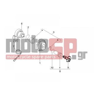 PIAGGIO - LIBERTY 125 4T SPORT E3 2008 - Electrical - Locks - 253937 - ΕΛΑΤΗΡΙΑΚΙ ΚΛΕΙΔΑΡΙΑΣ