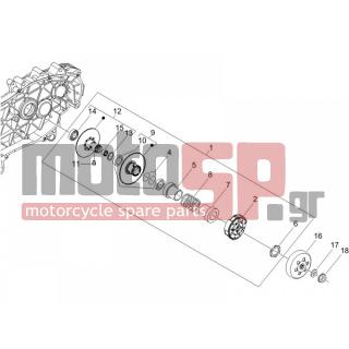 PIAGGIO - LIBERTY 125 4T SPORT E3 2007 - Engine/Transmission - drifting pulley - 486324 - ΠΑΞΙΜΑΔΙ ΑΣΦΑΛΕΙΑΣ SCOOTER 125300