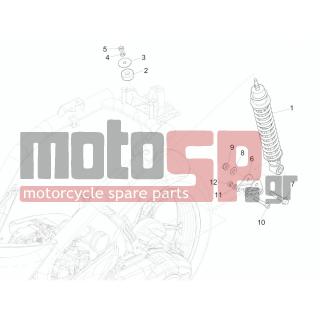 PIAGGIO - LIBERTY 125 IGET 4T 3V IE ABS 2015 - Suspension - Place BACK - Shock absorber - 844483 - ΒΙΔΑ ΕΞΑΤΜ-ΑΜΟΡΤ M8X50