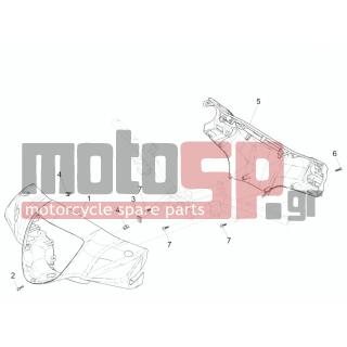 PIAGGIO - LIBERTY 125 IGET 4T 3V IE ABS 2015 - Εξωτερικά Μέρη - COVER steering - 1B001354 - ΚΑΠΑΚΙ ΤΙΜ LIBERTY IGET AΒΑΦΟ