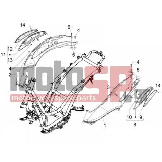 PIAGGIO - BEVERLY 125 SPORT E3 2008 - Body Parts - Side skirts - Spoiler - 270793 - ΒΙΔΑ D3,8x16