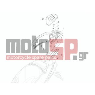 PIAGGIO - LIBERTY 125 IGET 4T 3V IE ABS 2015 - Body Parts - grid back - 1B001902 - ΚΑΠΑΚΙ ΣΧΑΡΑΣ LIBERTY 125 ABS MY15 ΔΕΞΙ
