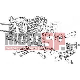PIAGGIO - LIBERTY 125 LEADER < 2005 - Engine/Transmission - OIL PUMP-OIL PAN - 82649R - ΚΑΔΕΝΑ ΤΡ ΛΑΔΙΟΥ SCOOTER 125300 CC 4T