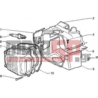 PIAGGIO - LIBERTY 125 LEADER < 2005 - Engine/Transmission - COVER head - 231590 - ΕΛΑΣΜΑ
