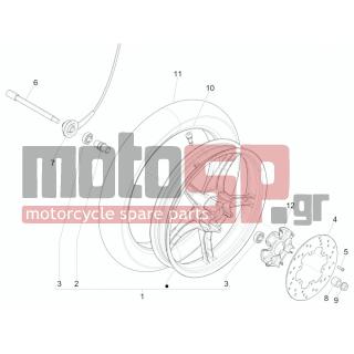 PIAGGIO - LIBERTY 125 LEADER RST < 2005 - Frame - FRONT wheel - 600501 - ΚΑΠΑΚΙ ΜΠΡ ΑΜΟΡΤ LIBERTY 50 RST