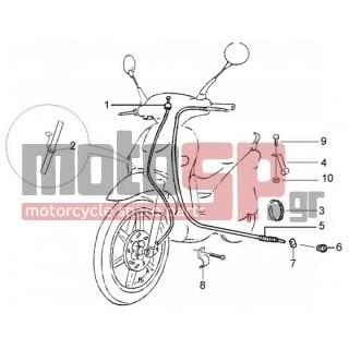 PIAGGIO - LIBERTY 125 LEADER RST < 2005 - Electrical - Cables odometer - rear brake - 600281 - Μετάδοση