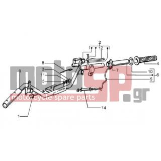 PIAGGIO - LIBERTY 125 LEADER RST < 2005 - Frame - steering parts - 56148R - Αντλία φρένου