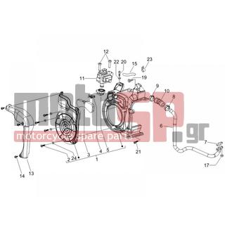 PIAGGIO - LIBERTY 150 4T E3 2008 - Engine/Transmission - Secondary air filter casing - 486972 - ΒΙΔΑ ΚΑΜΠΑΝΑ ΑΠΟΣΥΜΠ SCOOTER 125 M5X25