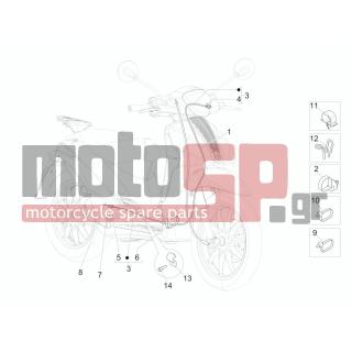 PIAGGIO - LIBERTY 150 4T E3 MOC 2012 - Frame - cables - 179640 - ΜΠΑΛΑΚΙ ΝΤΙΖΑΣ ΦΡΕΝΟΥ