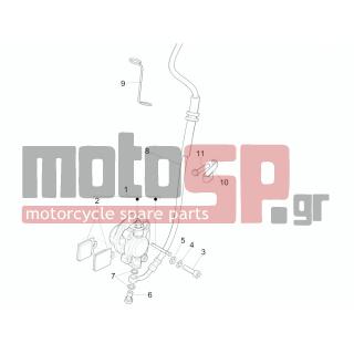 PIAGGIO - LIBERTY 150 4T E3 MOC 2012 - Brakes - brake lines - Brake Calipers - 127927 - ΦΛΑΝΤΖΑ ΒΙΔΑΣ ΜΑΡΚ #10x#14x1