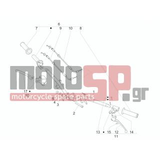 PIAGGIO - LIBERTY 150 4T E3 MOC 2012 - Frame - Wheel - brake Antliases - 123394 - ΒΙΔΑ M5,8X17,2