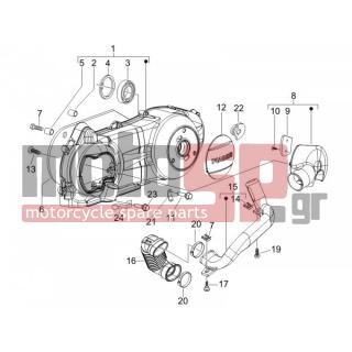 PIAGGIO - LIBERTY 150 4T SPORT E3 2008 - Engine/Transmission - COVER sump - the sump Cooling - 621199 - ΣΩΛΗΝΑΣ ΑΕΡΟΣ LIBERTY RST 125/200