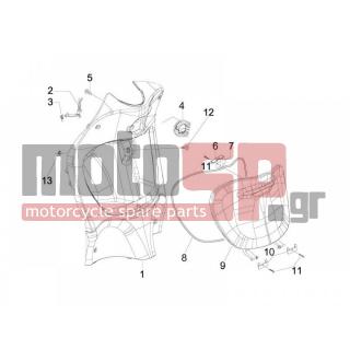 PIAGGIO - LIBERTY 150 4T SPORT E3 2008 - Εξωτερικά Μέρη - Storage Front - Extension mask - 257614 - ΛΑΜΑΚΙ ΝΤΟΥΛ BEVERLY/VESPA GT 200