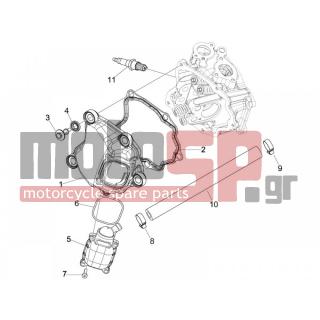 PIAGGIO - BEVERLY 125 TOURER E3 2010 - Engine/Transmission - COVER head - 828421 - ΚΑΠΑΚΙ ΑΝΑΘ ΚΕΦ ΚΥΛΙΝΔ 125350 4Τ