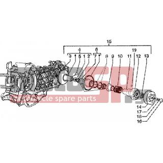 PIAGGIO - LIBERTY 150 LEADER < 2005 - Engine/Transmission - driven pulley - 479415 - ΠΕΙΡΑΚΙ ΚΟΜΠΛΕΡ RUNNER
