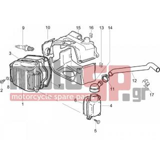 PIAGGIO - LIBERTY 200 4T 2006 - Engine/Transmission - COVER head - 844349 - ΚΑΠΑΚΙ ΒΑΛΒΙΔΩΝ LIBERTY-FLY