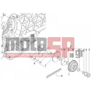 PIAGGIO - LIBERTY 200 4T E3 2008 - Κινητήρας/Κιβώτιο Ταχυτήτων - driving pulley