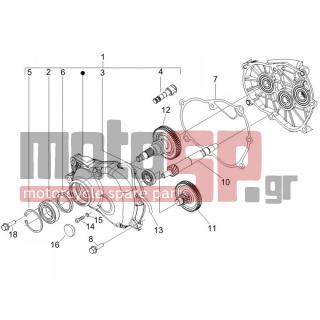 PIAGGIO - LIBERTY 200 4T E3 2007 - Engine/Transmission - complex reducer - 844669 - ΣΩΛΗΝΑΣ ΕΞΑΕΡ FLY 125/150 4T