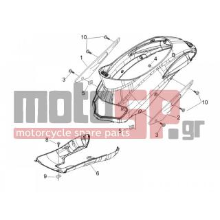 PIAGGIO - LIBERTY 200 4T SPORT 2006 - Body Parts - Side skirts - Spoiler - 270793 - ΒΙΔΑ D3,8x16