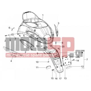 PIAGGIO - LIBERTY 200 4T SPORT 2006 - Body Parts - Aprons back - mudguard - 259830 - ΒΙΔΑ SCOOTER