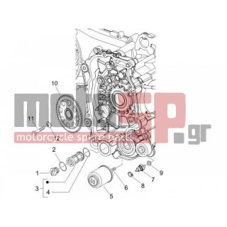 PIAGGIO - LIBERTY 200 4T SPORT E3 2007 - Engine/Transmission - COVER flywheel magneto - FILTER oil - 436695 - ΛΑΜΑΚΙ ΓΡ ΚΙΝΗΣΕΩΣ RST 125