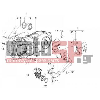 PIAGGIO - LIBERTY 200 4T SPORT E3 2007 - Engine/Transmission - COVER sump - the sump Cooling - 431860 - ΟΔΗΓΟΣ 0=12X8-8