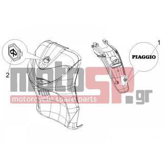 PIAGGIO - LIBERTY 200 4T SPORT E3 2007 - Εξωτερικά Μέρη - Signs and stickers