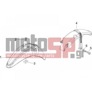 PIAGGIO - LIBERTY 200 4T SPORT E3 2007 - Body Parts - Apron radiator - Feather