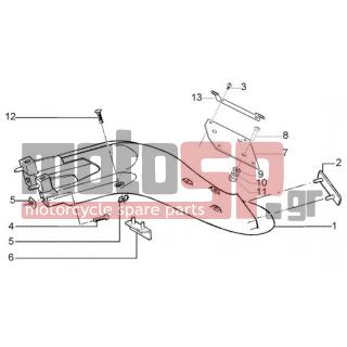 PIAGGIO - LIBERTY 200 LEADER RST < 2005 - Body Parts - Rear wing - 268596 - ΒΙΔΑ