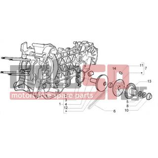 PIAGGIO - LIBERTY 200 LEADER RST < 2005 - Engine/Transmission - pulley drive - 483889 - ΑΠΟΣΤΑΤΗΣ BEVERLY