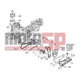 PIAGGIO - BEVERLY 250 2005 - Engine/Transmission - OIL PUMP - 82723R - ΚΑΔΕΝΑ ΕΚΚΕΝΤΡ SCOOTER 250300 CC 4T