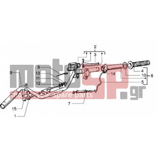 PIAGGIO - LIBERTY 50 2T < 2005 - Frame - steering parts - 270793 - ΒΙΔΑ D3,8x16