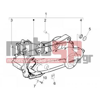 PIAGGIO - LIBERTY 50 2T 2006 - Engine/Transmission - COVER sump - the sump Cooling - 414838 - ΒΙΔΑ M6x35