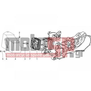 PIAGGIO - LIBERTY 50 2T 2006 - Engine/Transmission - COVER head - 288531 - ΠΑΞΙΜΑΔΙ