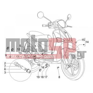 PIAGGIO - LIBERTY 50 2T 2006 - Frame - cables - 270310 - ΡΕΓΟΥΛΑΤΟΡΟΣ ΦΡ SCOOTER