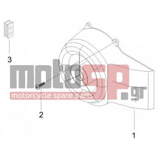 PIAGGIO - LIBERTY 50 2T 2008 - Engine/Transmission - COVER flywheel magneto - FILTER oil - 833817 - ΚΑΠΑΚΙ ΒΟΛΑΝ LIBERTY 50RST-ΖΙΡ50CAT-MC3