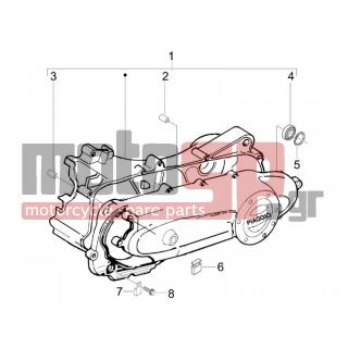 PIAGGIO - LIBERTY 50 2T 2008 - Engine/Transmission - COVER sump - the sump Cooling - 82521R - ΡΟΥΛΕΜΑΝ ΚΑΠΑΚ ΚΙΝ SCOOT50/100 28X8X9