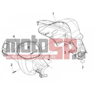 PIAGGIO - LIBERTY 50 2T 2008 - Body Parts - COVER steering - 640939 - ΒΙΔΑ