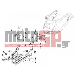 PIAGGIO - LIBERTY 50 2T 2008 - Body Parts - Central fairing - Sill - 62119500F2 - ΠΟΡΤΑΚΙ ΜΠΟΥΖΙ LIBERTY RST EXCALIBUR 738