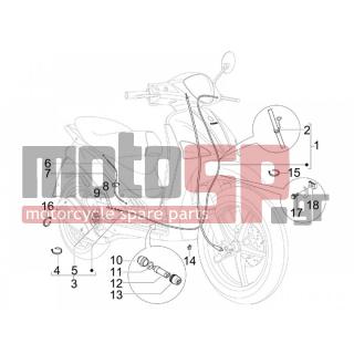 PIAGGIO - LIBERTY 50 2T 2008 - Frame - cables - 271977 - ΚΑΠΑΚΙ ΔΙΑΚΛ ΑΝΩ HEXAG-ΑΡΕ ΜΙΧ