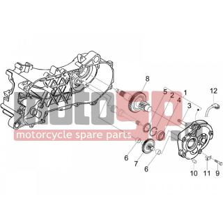 PIAGGIO - LIBERTY 50 2T 2008 - Engine/Transmission - complex reducer - 434735 - ΡΟΥΛΕΜΑΝ 6204/C4