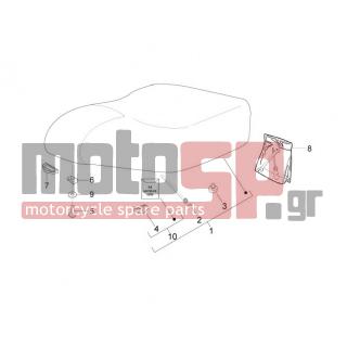 PIAGGIO - LIBERTY 50 2T MOC 2012 - Body Parts - Saddle / Seats - 65574500C3 - ΣΕΛΑ LIBERTY 50150 MOC ΜΑΥΡΗ