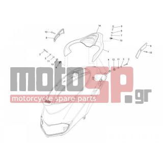 PIAGGIO - LIBERTY 50 2T MOC 2009 - Body Parts - grid back - 297498 - ΒΙΔΑ M3x12