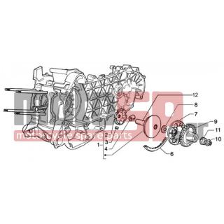 PIAGGIO - BEVERLY 200 < 2005 - Engine/Transmission - pulley drive - 4857135 - ΡΑΟΥΛΑ ΒΑΡ SCOOTER 125-200 4T 10,7gr ΣΕΤ