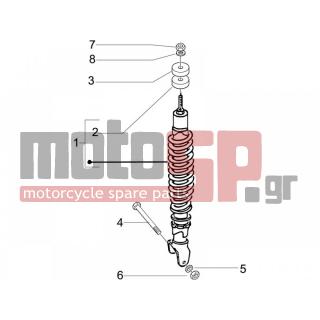 PIAGGIO - LIBERTY 50 2T SPORT 2006 - Suspension - Place BACK - Shock absorber - 274084 - ΛΑΣΤΙΧΟ ΠΙΣΩ ΑΜΟΡΤΙΣΕΡ