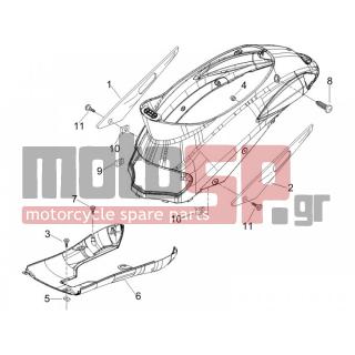 PIAGGIO - LIBERTY 50 2T SPORT 2006 - Body Parts - Side skirts - Spoiler - 259830 - ΒΙΔΑ SCOOTER
