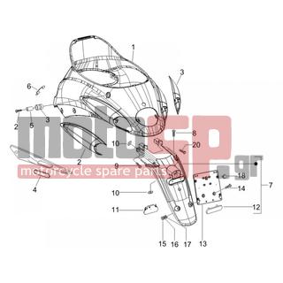 PIAGGIO - LIBERTY 50 2T SPORT 2006 - Body Parts - Aprons back - mudguard - 259830 - ΒΙΔΑ SCOOTER