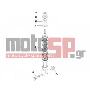 PIAGGIO - LIBERTY 50 2T SPORT 2007 - Suspension - Place BACK - Shock absorber - 267038 - ΡΟΔΕΛΛΑ