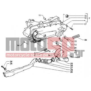 PIAGGIO - LIBERTY 50 4T < 2005 - Engine/Transmission - CLUTCH COVER - 480076 - Καπάκι ψύξης