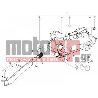 PIAGGIO - LIBERTY 50 4T 2007 - Engine/Transmission - COVER sump - the sump Cooling - 270793 - ΒΙΔΑ D3,8x16